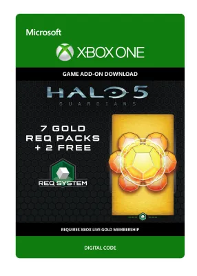Halo 5: Guardians: 7 Gold REQ Packs + 2 Free