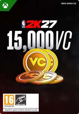 Pacchetto da 15.000 VC di NBA 2K27