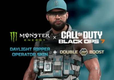 Call of Duty: Black Ops 7 - Monster Energy Daylight Ripper Operator Skin + 15 Min Double XP DLC