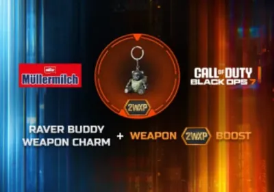 Call of Duty: Black Ops 7 - Raver Buddy Weapon Charm + 1 Hour Double Weapon XP DLC