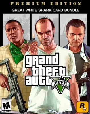 Grand Theft Auto V Premium Edition + Great White Shark Card Bundle