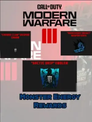 Call of Duty Modern Warfare III - Monster Energy Charm + Emblem + Calling Card Bundle DLC