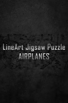 LineArt Jigsaw Puzzle - Airplanes