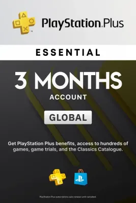 PlayStation Plus Essential 3 Months Membership (Global) - PSN Account