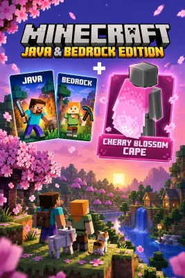 Minecraft: Java and Bedrock Edition + Cherry Blossom Cape DLC