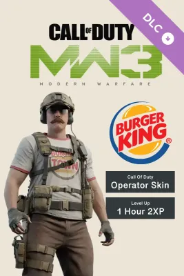 Call of Duty Modern Warfare III - 1 Hour 2XP + Burger King Operator Skin DLC (Global) - Multiplatform