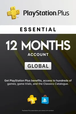 PlayStation Plus Essential 12 Months Membership (Global) - PSN Account