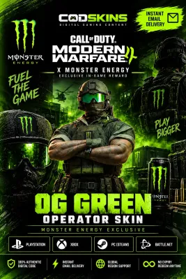 Call of Duty - Modern Warfare 4 Monster Energy Operator Skin OG Green DLC