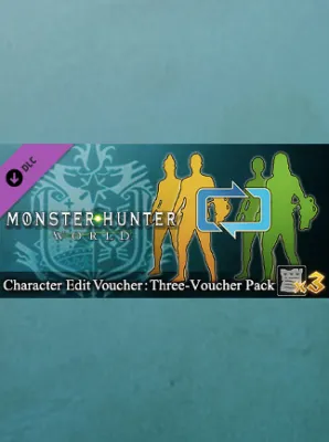 Monster Hunter: World - Character Edit Voucher: Three-Voucher Pack Steam Gift