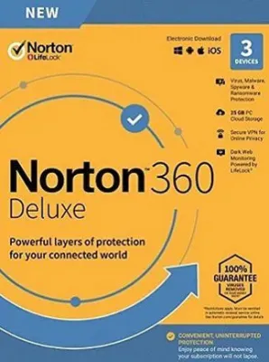 Norton 360 Deluxe + 25 GB Cloud Storage - NortonLifeLock