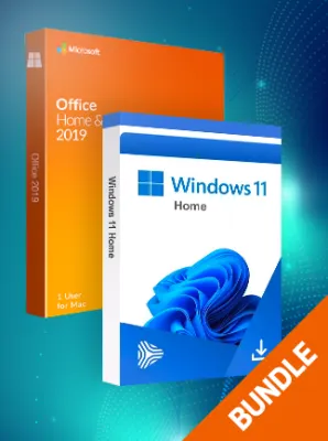 Microsoft Windows 11 Home & Microsoft Office Home & Business 2019 (Mac) bundle - Microsoft Key