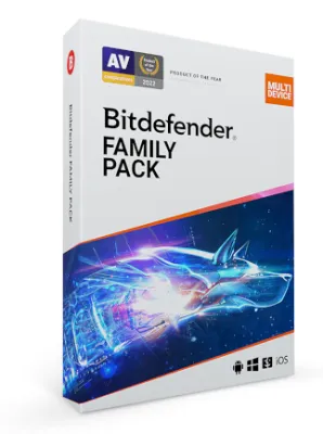 Bitdefender Total Security Family Pack 2023 (PC, Mac)