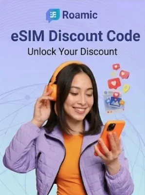 eSIM by Roamic 3.50 EUR OFF Discount Code (min. spend €20) Hotspot - Roamic Key