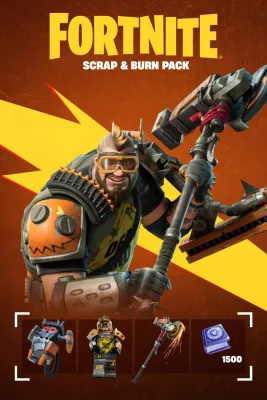 Fortnite -Scrap & Burn Pack + 1500 V-Bucks Challenge