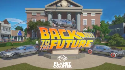 Planet Coaster - Back to the Future Time Machine Construction Kit