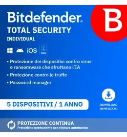 Bitdefender Total Security | Licenza di | per | VPN inclusa