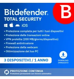 Bitdefender Total Security | Windows | Mac | Android | iOS