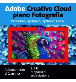 Adobe Photography Plan | 1 utente | 1000 GB di spazio di archiviazione cloud