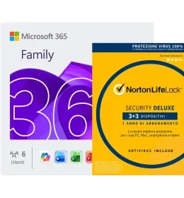 Offerta pacchetto: Office 365 Home + Norton Security Deluxe 3 +