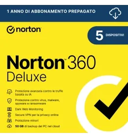 Norton 360 Deluxe | Windows | Mac | Android | iOS | 50Gb archivio cloud