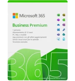 Microsoft 365 Business Premium | Abbonamento annuale | 1 utente