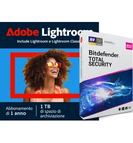 Adobe Lightroom CC + Bitdefender Total Security| 1 utente | 1TB cloud storage