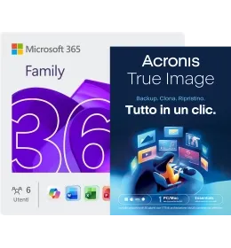 Microsoft 365 Family | 6 utenti | Con Acronis True Image Essentials