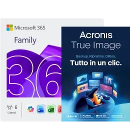 Microsoft 365 Family | 6 Utenti | Incluso Acronis True Image Advanced