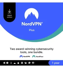 NordVPN Plus | Online illimitato | 5000+ server in tutto il mondo | Include NordPass