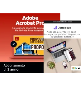 Adobe Acrobat Professional + Jottacloud Personal Unlimited | 1 Utente