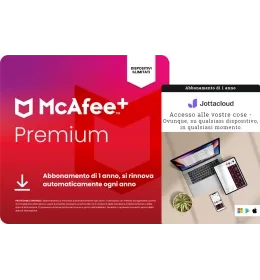 McAfee+ Premium Individual + Jottacloud Personal Unlimited | Dispositivi illimitati