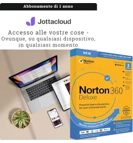 Jottacloud Personal Unlimited + Norton 360 Deluxe | Windows, Mac, Android, iOS
