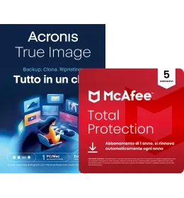 Acronis True Image Essentials | e McAfee Total Protection