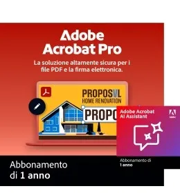 Adobe Acrobat Pro + AI Assistant | 1 Utente