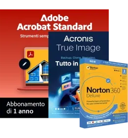 Acrobat Standard + Norton 360 Deluxe + Acronis Essentials