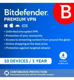 Bitdefender Premium VPN 2026 | Rinnovo automatico