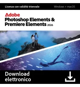 Adobe Photoshop Elements &amp; Premiere Elements 2026 per Windows &amp; MacOS