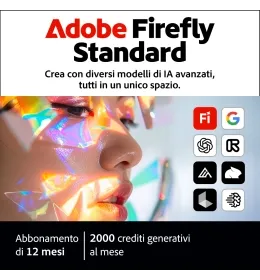 Adobe Firefly Standard | 2000 crediti AI al mese