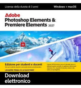 Adobe Photoshop &amp; Premiere Elements 2027 | Edizione per studenti &amp; insegnanti | Successore di Adobe Elements 2026 | per Windows &amp; macOS