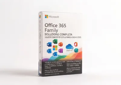 Microsoft Office 365 Family - 6 Persone - Fattura Italiana