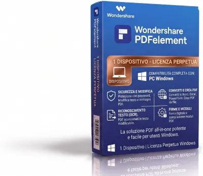 Wondershare PDFelement 12 - Windows - Licenza - Fatturazione Italiana