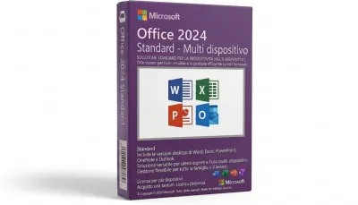 Microsoft Office 2024 Standard - Multi dispositivo - Attivazione Online - Fatturazione Italiana