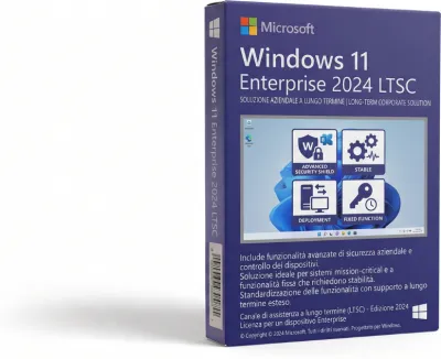 Microsoft Windows 11 Enterprise 2024 LTSC - Attivazione Online - Fatturazione Italiana