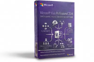 Microsoft Visio Professional 2016 - PC - Attivazione Online – Fattura Italiana