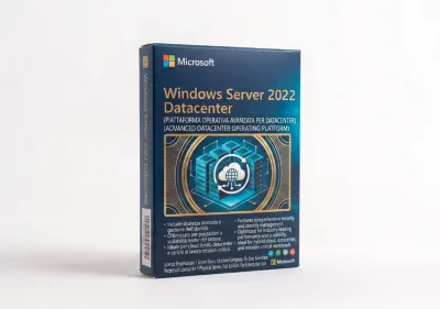 Microsoft Windows Server 2022 Datacenter 16 Core - Attivazione Online - Fattura Italiana