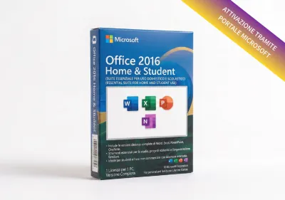 Microsoft Office 2016 Home & Student - Licenza - PC - Fatturazione Italiana