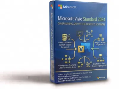 Microsoft Visio Standard 2024 - Licenza BIND - Attivazione Online – Fatturazione Italiana