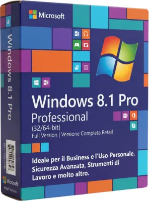 Microsoft Windows 8.1 Professional (32/64 bit) - Attivazione Online - Fatturazione Italiana