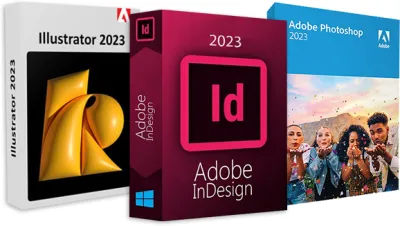 Pacchetto Grafica Con Photoshop, Illustrator E Indesign