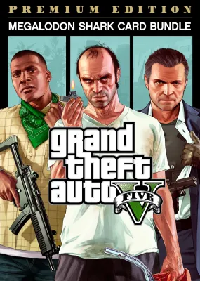 Grand Theft Auto V: Premium Online Edition & Megalodon Shark Card Bundle Rockstar Games Launcher Key